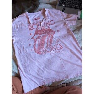 Rolling Stones pink t shirt size small
